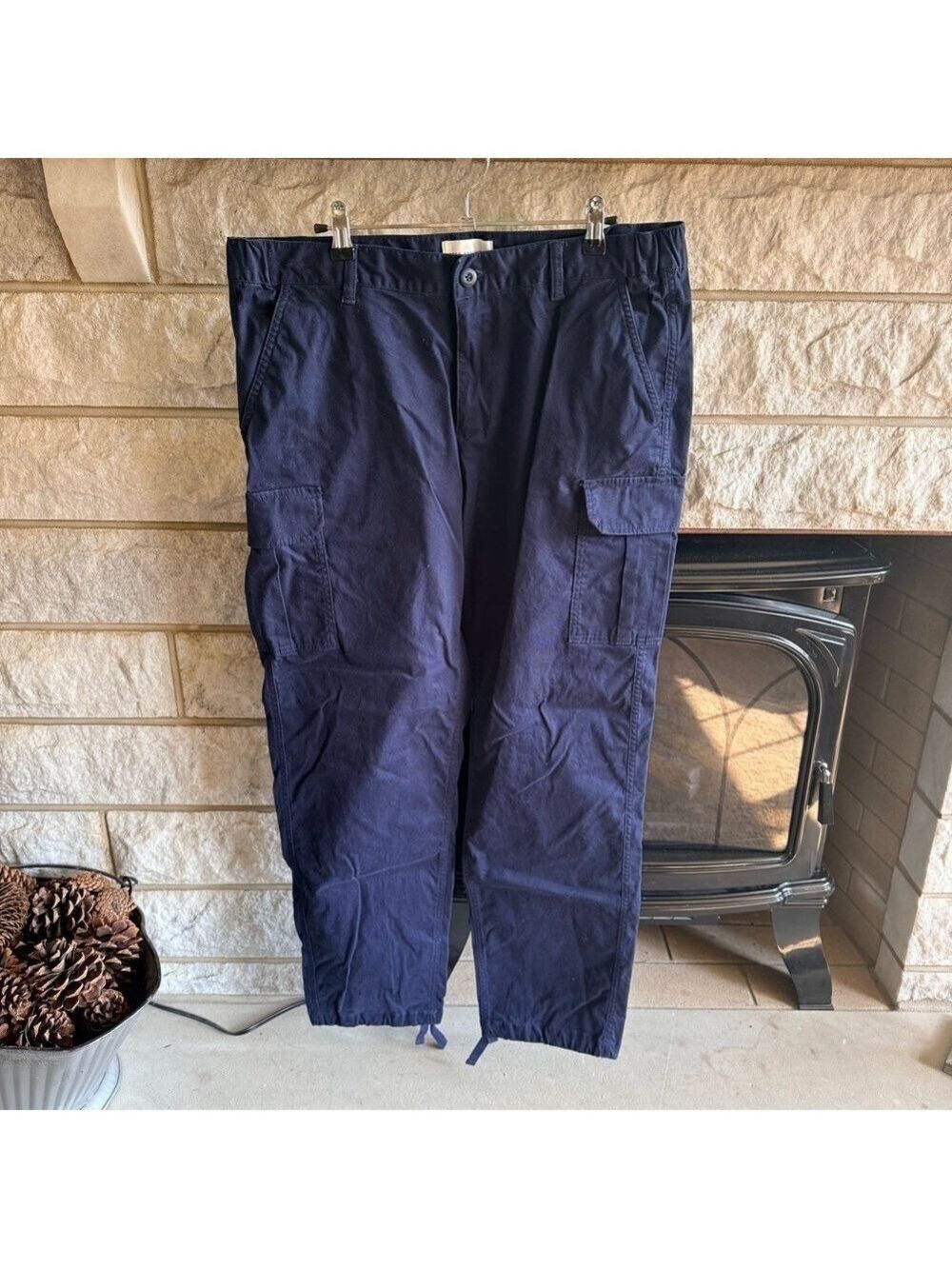 Free Assembly Navy Cargo Pants Large